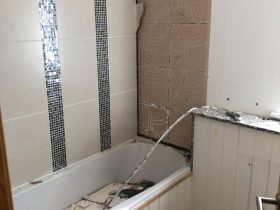 Low level bath Installation