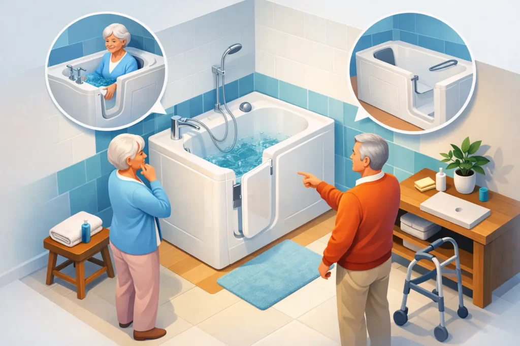 Choosing a Walk-In Bath for Elderly People