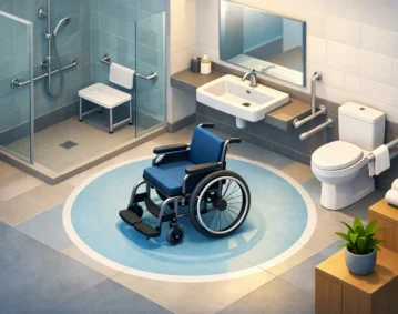 Wheelchair Bathroom Turning Space: Plan It Well