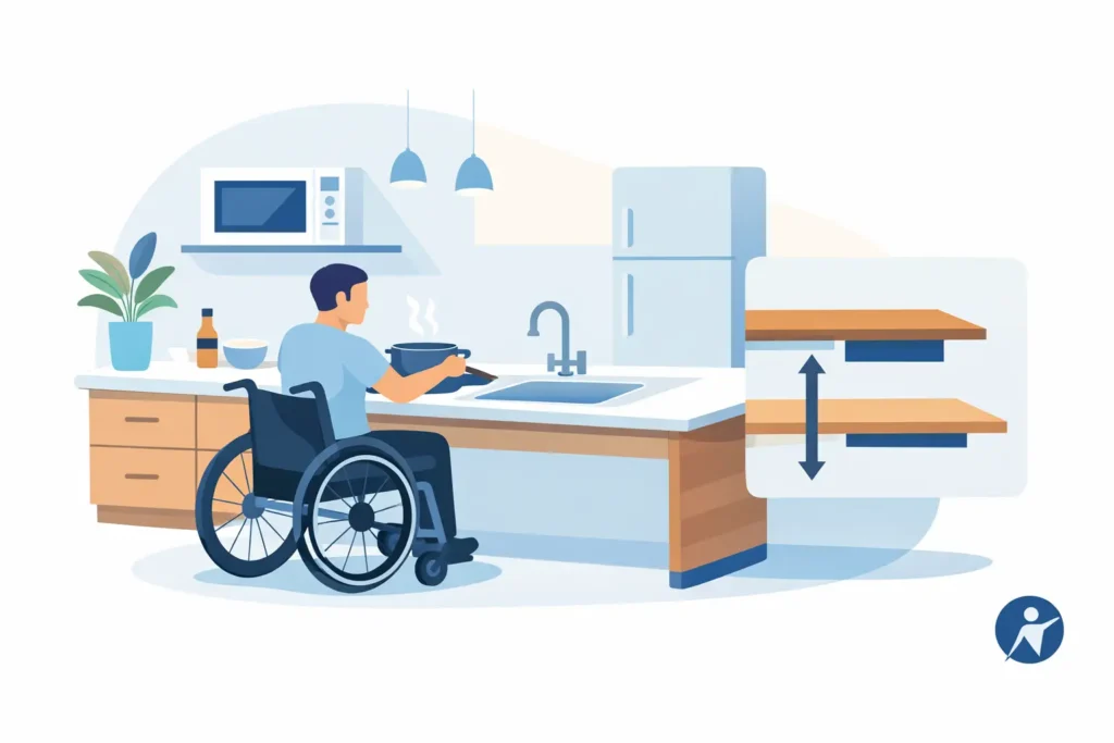 Wheelchair Kitchen Worktop Height for Better Access