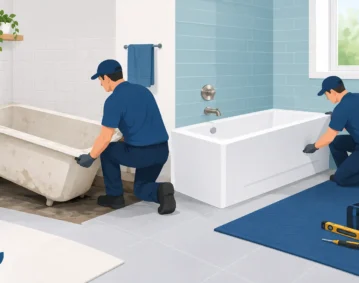 Replacing an Unsafe Bathtub Safely at Home